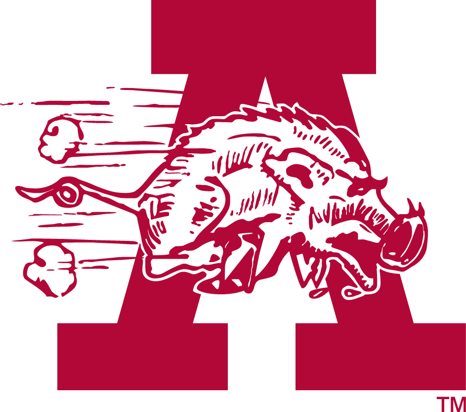 Arkansas Razorbacks 1938-1946 Secondary Logo iron on paper